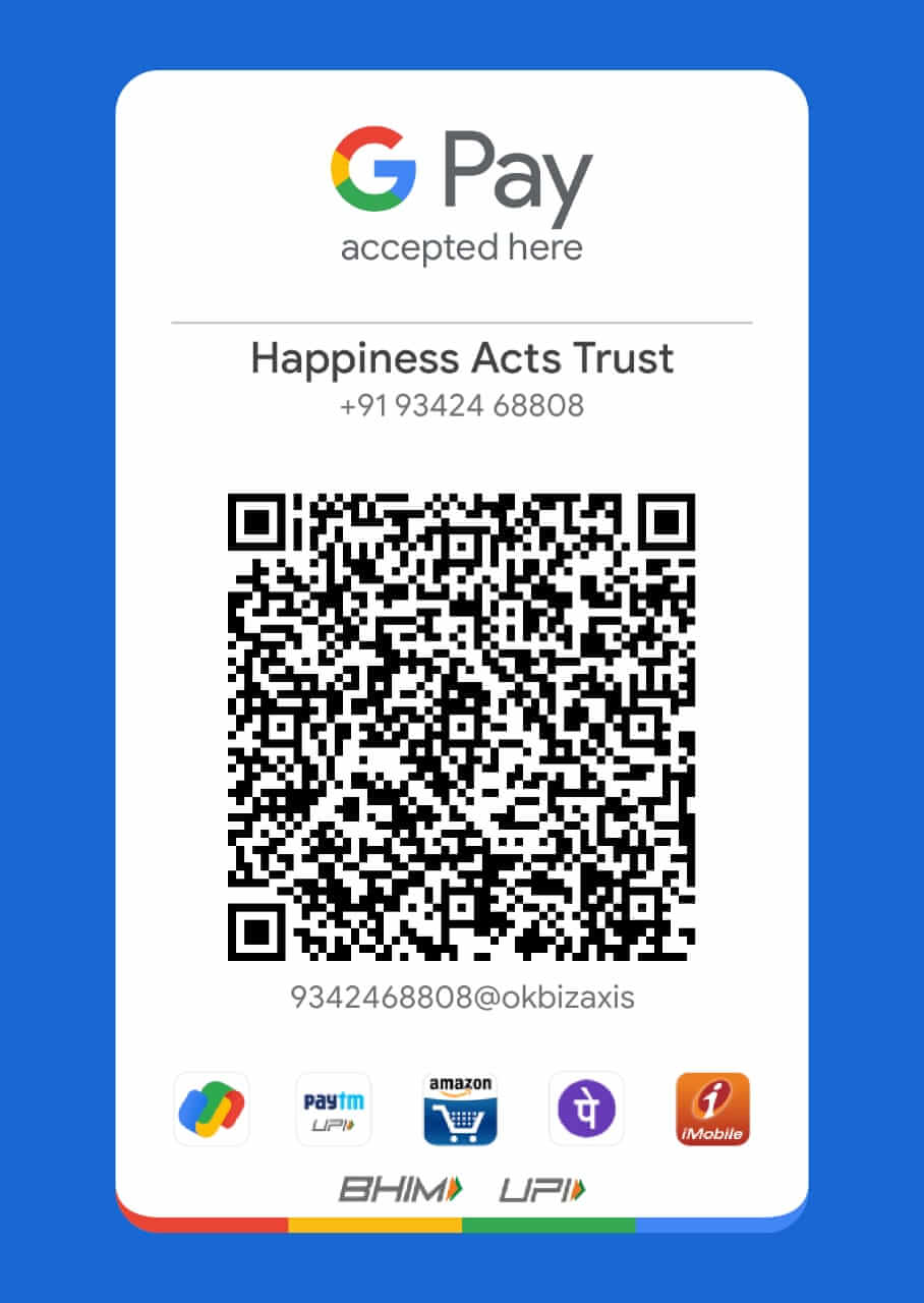 Happiness Acts donation QR code